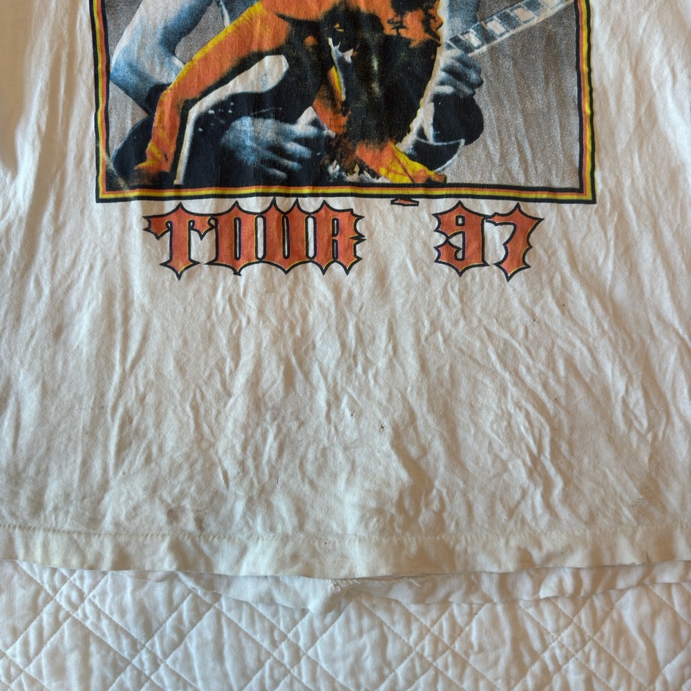 1997 TED NUGENT WANGO TANGO THRASHED T-SHIRT - Picture 7 of 7